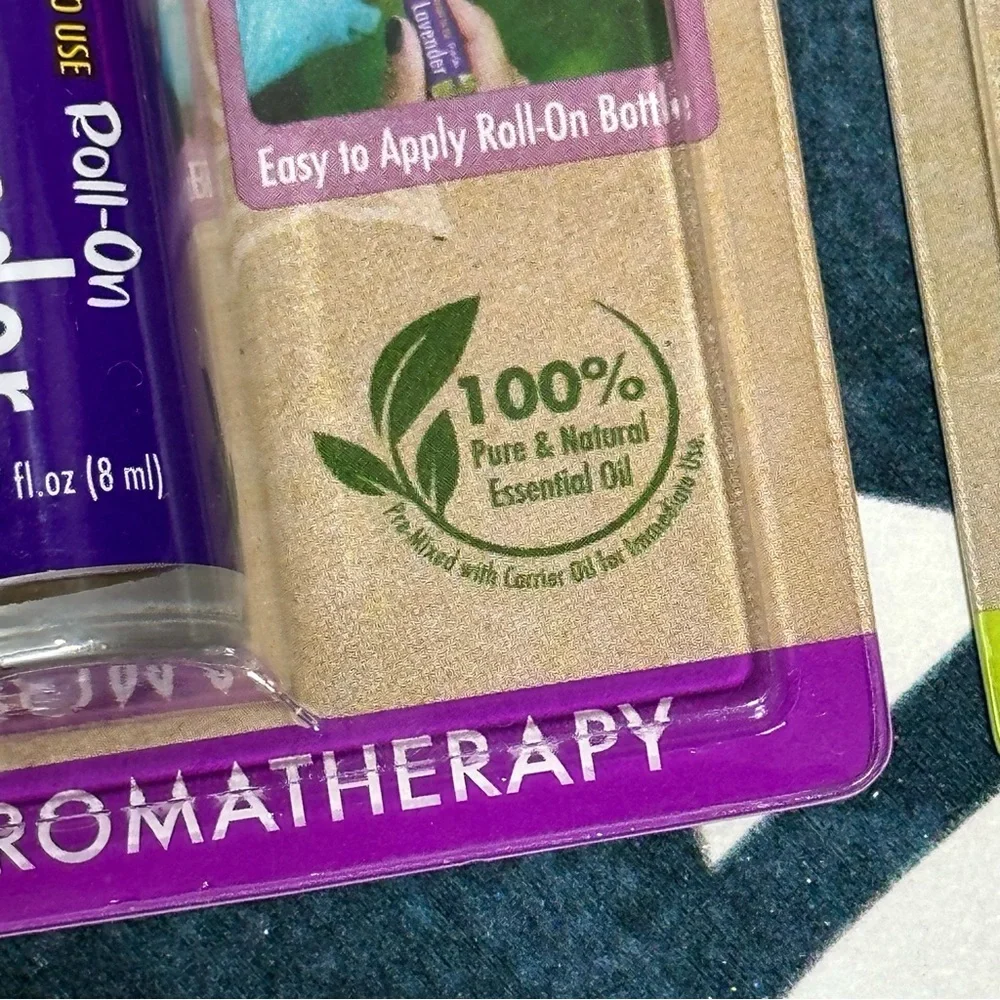 NEW AROMA GURU 2 - Roll On Tea Tree Oil & Lavender Essential Oil